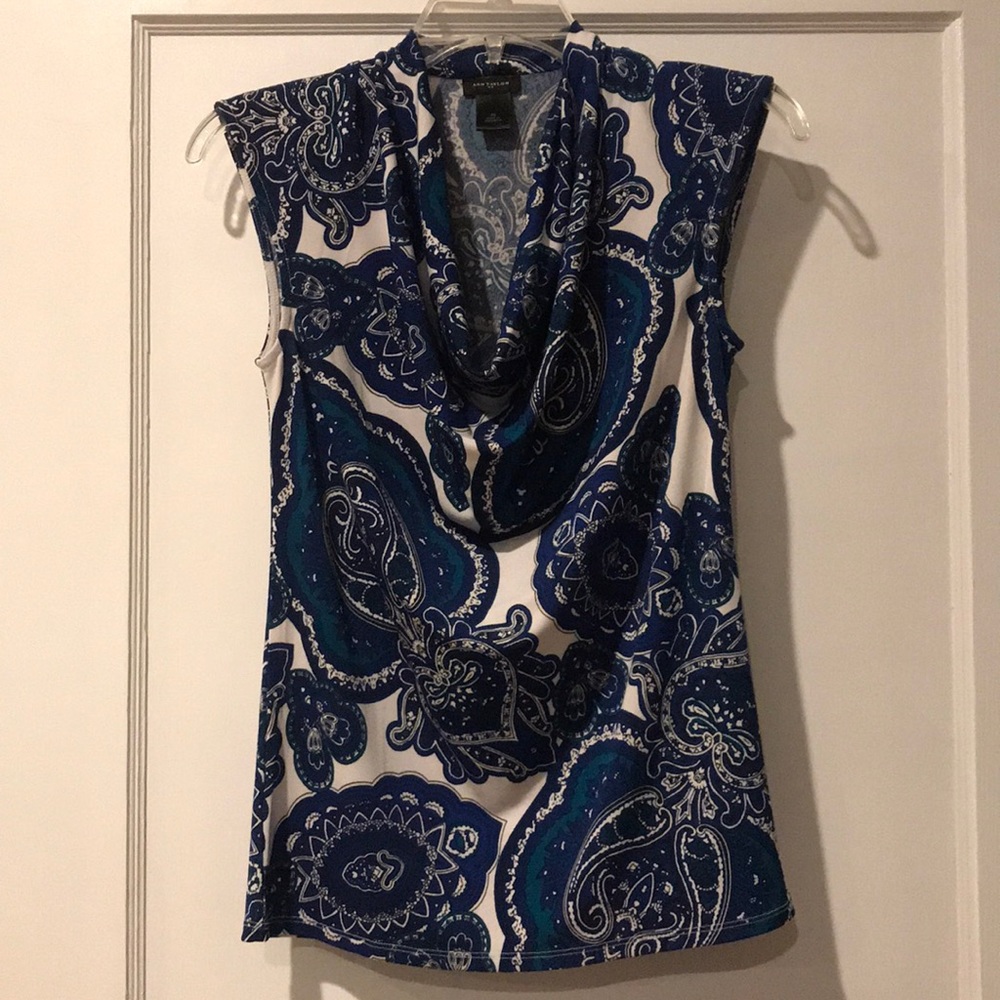 Ann Taylor Cowl neck sleeveless top